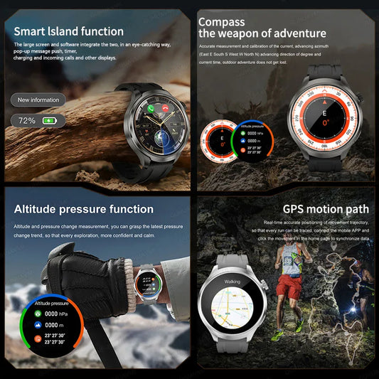 HUAWEI SmartWatch GPS Sports Outdoors Bluetooth Call Heart rate AMOLED Screen