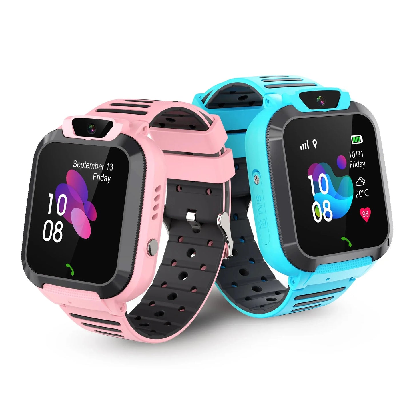 Kids Smart Watch SOS Call LBS Tracker Location Sim Card