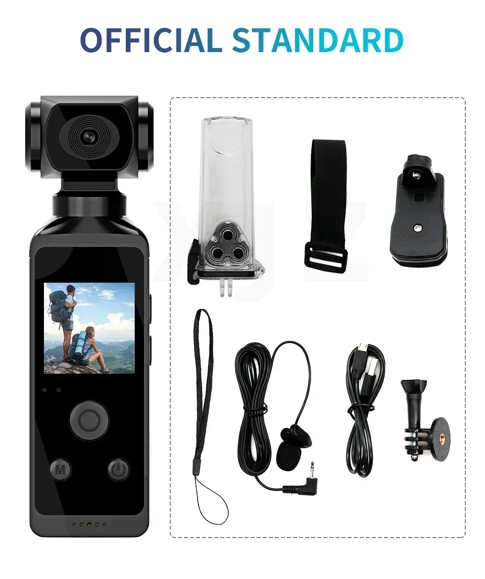 Action Camera 270° Rotatable Vlog Wifi Mini Sports Cam Waterproof