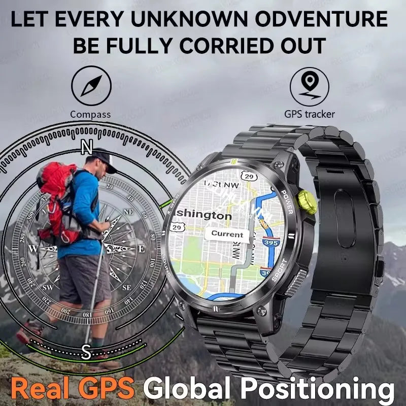 HUAWEI iOS Outdoor GPS Compass Men IP68 Waterproof Swimming Smartwatches AMOLED Screen