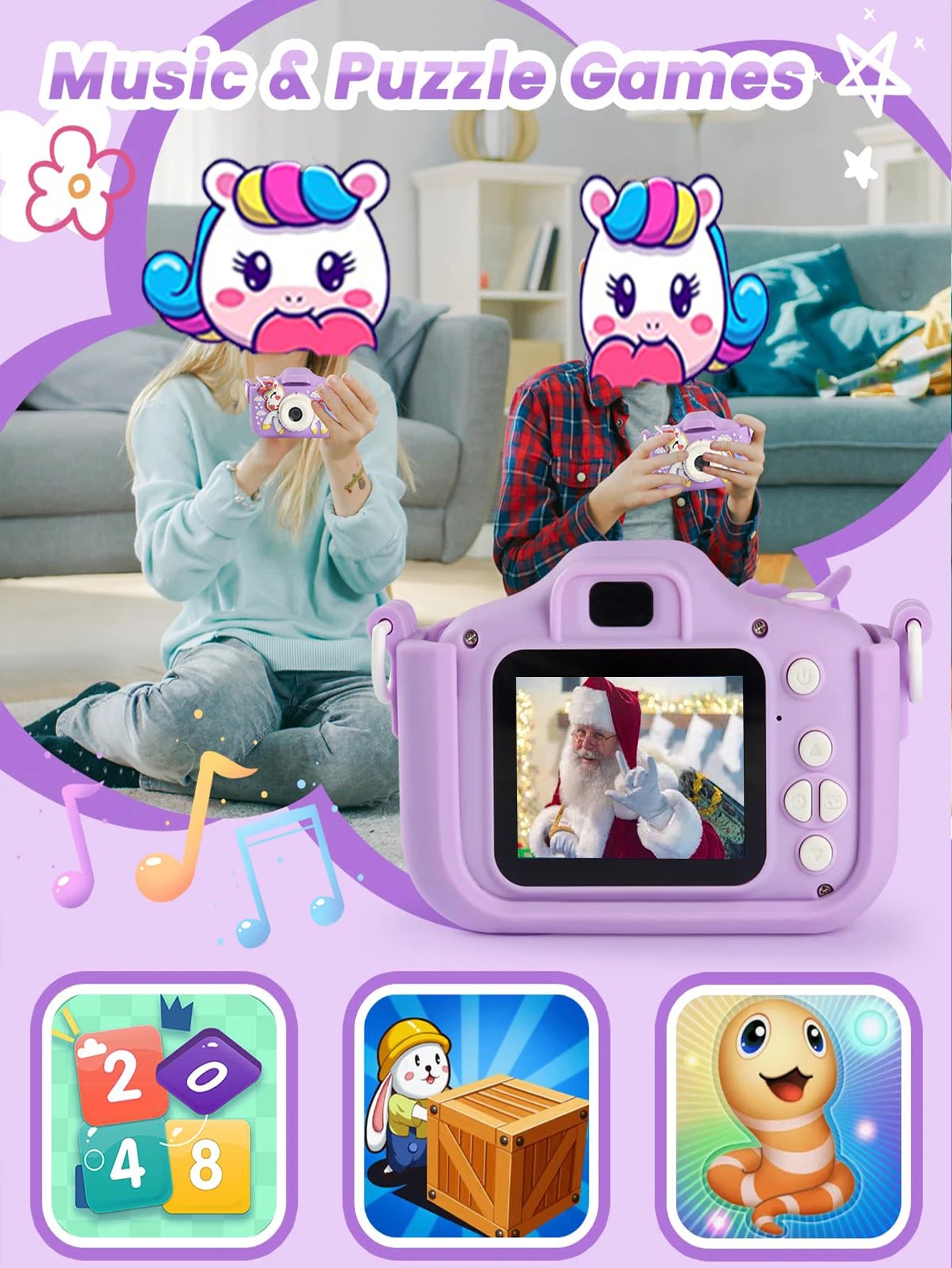 Digital Kids Cameras Photography Cartoon Camera Toys