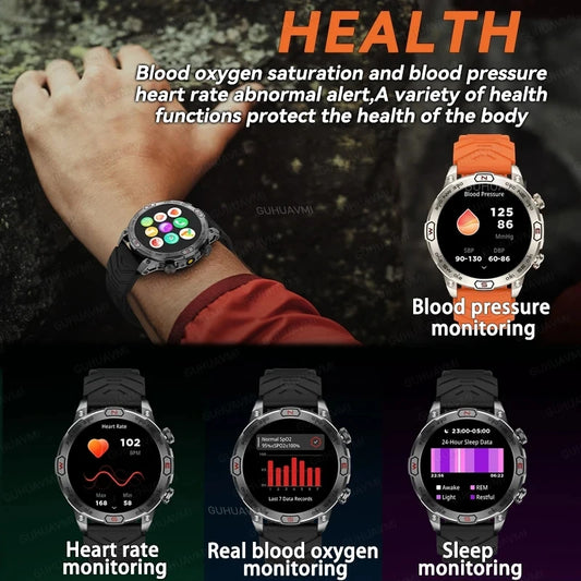 Military GPS SmartWatch AMOLED HD Screen